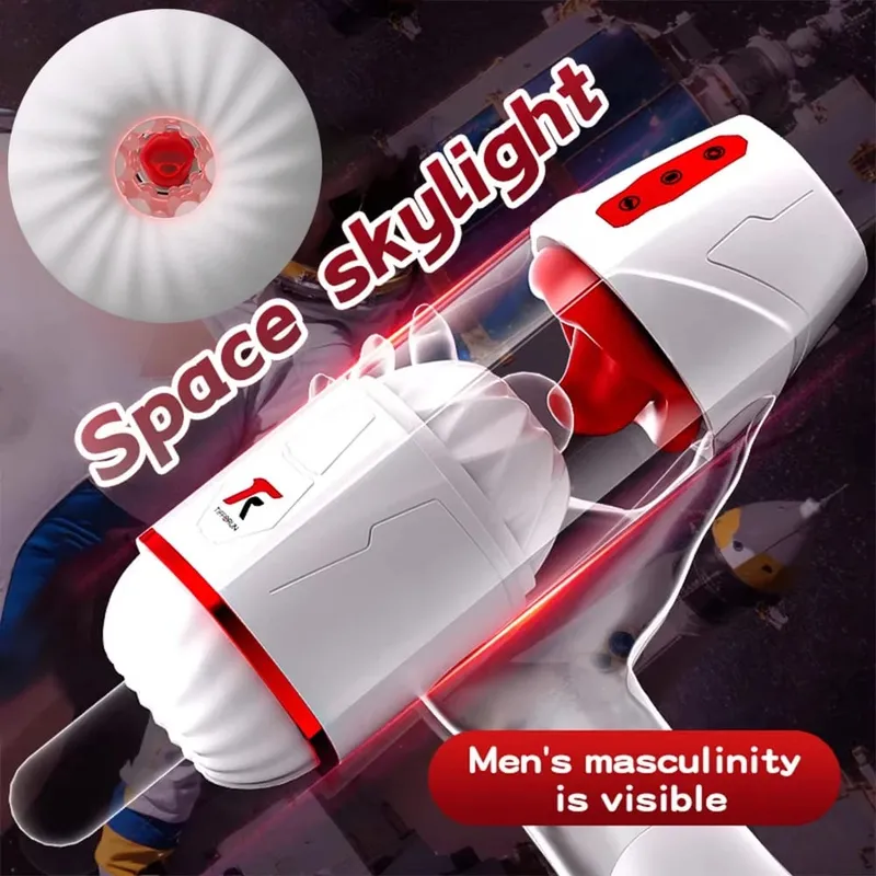 Automatic Male Masturbators-with 10 Sucking & Tongue licking & Vibrating Modes Blowjob Masturbation Cup Sex Toys for Men Coupes