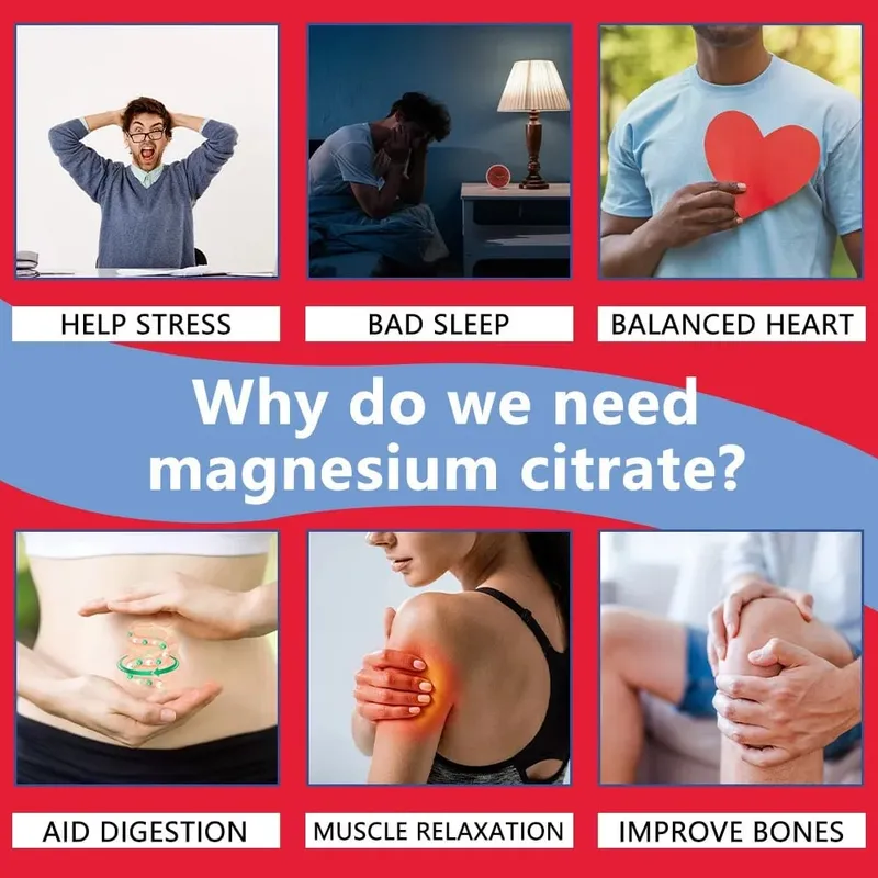 Magnesium Citrate Supplement Gummies with Prebiotics & Probiotics for Stress Sleep & Recovery - Vegan Gluten Free Non-GMO — image 6