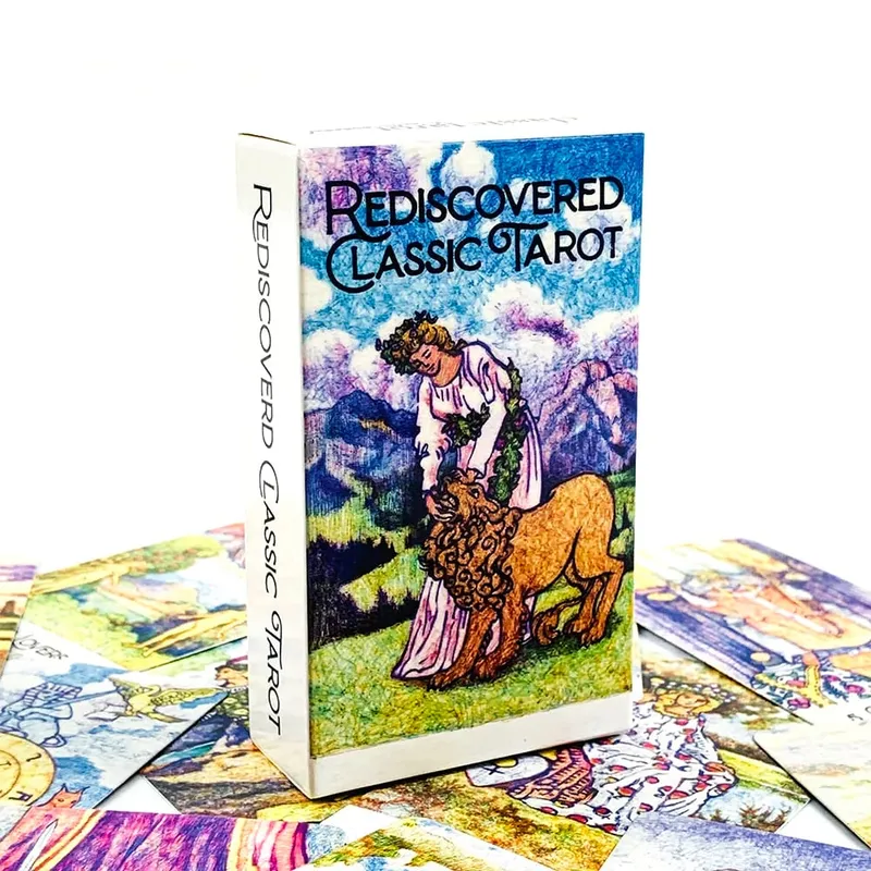Rediscovered Classic Tarot Cards 78 Card Vintage Art Style English Edition Divination Board Game Perfect for Spiritual Practice