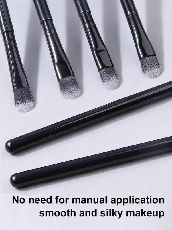 12PCS Soft Bristle Eyeshadow Brush Set - Eye Makeup Blending Brush Highlighter Brush Concealer Brush Portable Makeup Tools — image 4