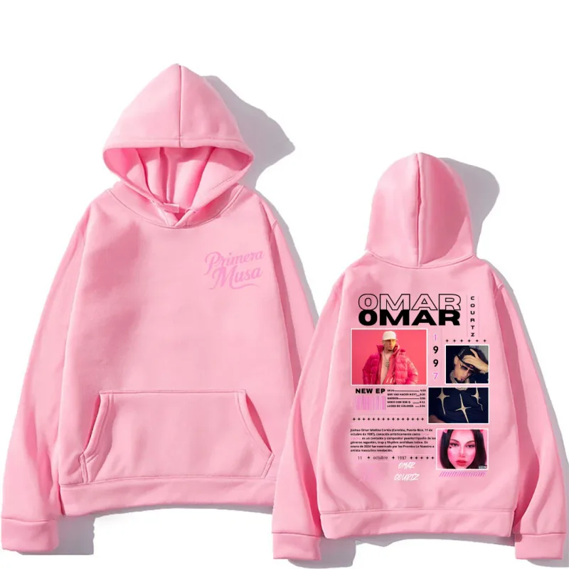 Omar Courtz First Muse Album Tour Merch Fashion Hoodies for Men and Women Hip Hop Hooded Sweatshirts vintage Oversized Pullovers