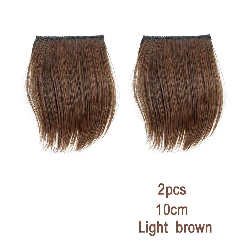 2pcs Synthetic Overhead Hair Clip Style Hair Invisible Extension Increases Hair Volume Hair The Top of Hairpiece for Women