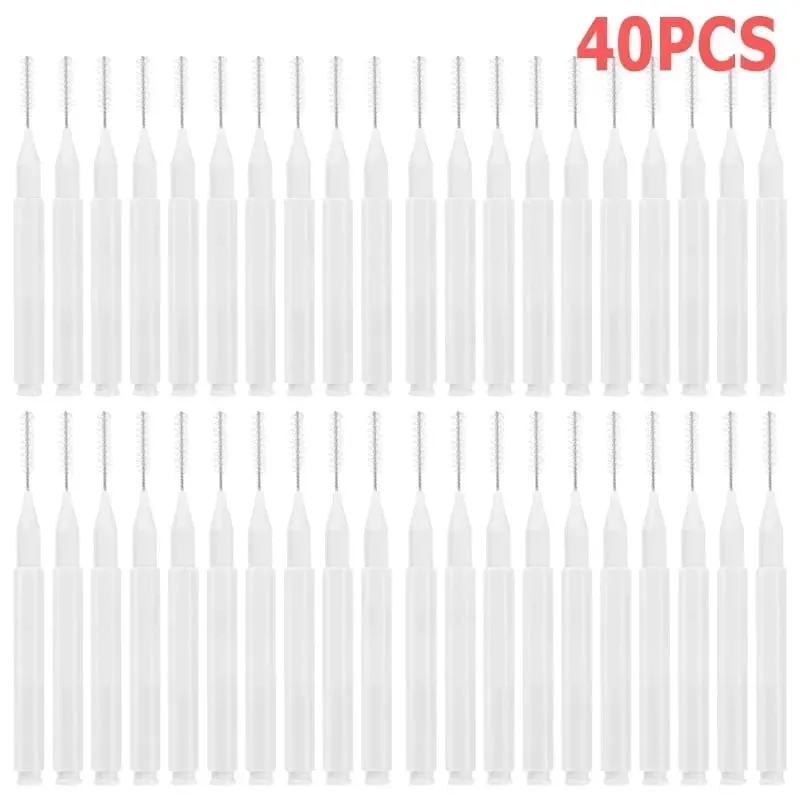50PCS Mini Eyebrow Brush Portable Brow Perm Brushes Disposable Bendable Micro Eyelash Brow Lifting Brushes Applicators Tools