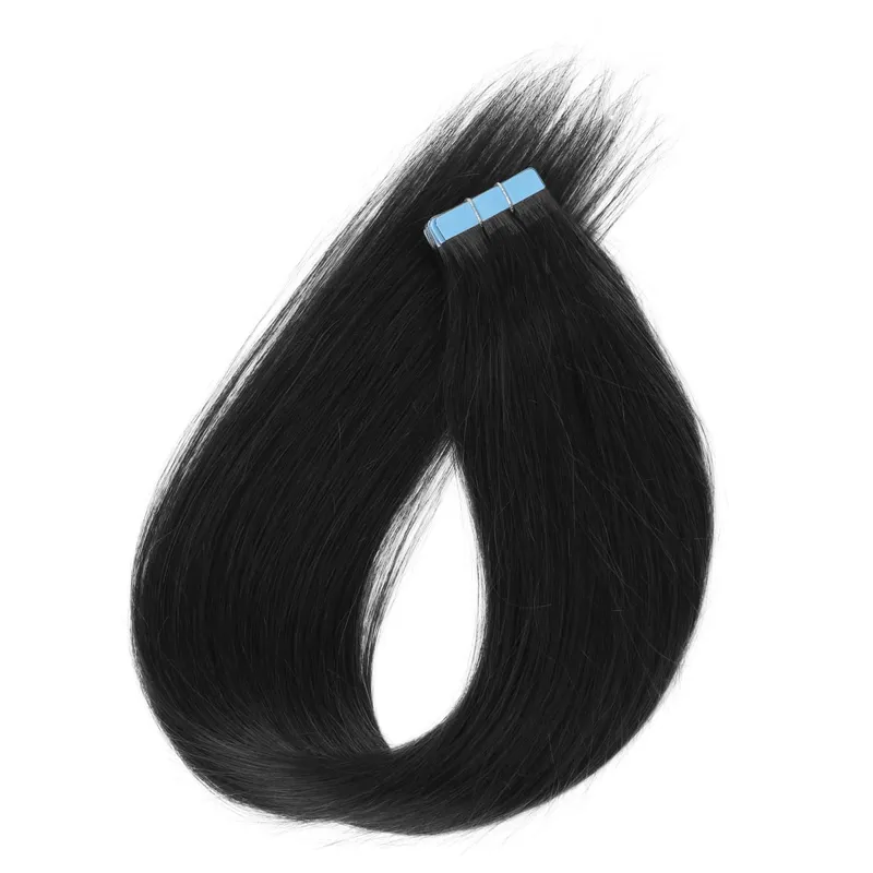 20pcs Seamless Tape in Hair Extensions Human Hair Straight Glue in Extensions Remy Human Hair Extensions 30g/pack 12-20inch
