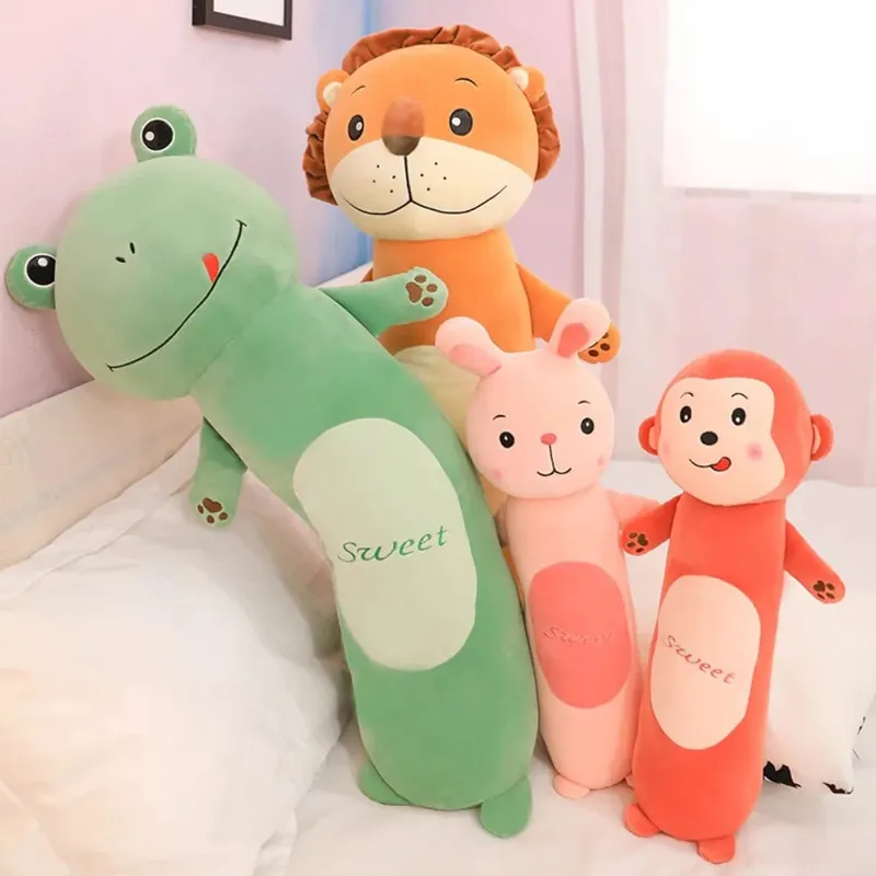 Soft 50/70cm Cute Bantal Monkey Cat Animal Bolsters Lion Rabbit Peluk Pillow Home