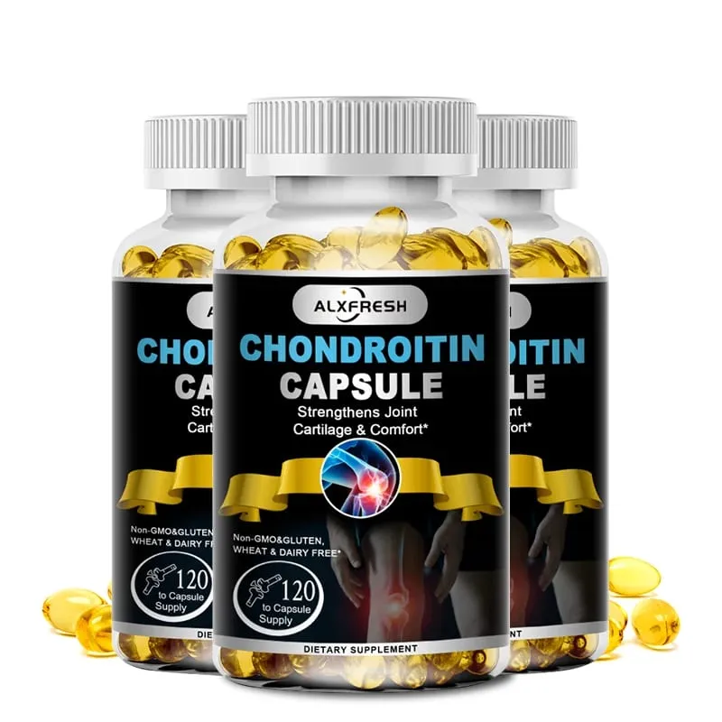 Alxfresh Glucosamine Chondroitin dengan MSM Kunyit Vitamin D untuk Suplemen Pendukung Sistem Kekebalan Kalsium Penyerapan Tulang