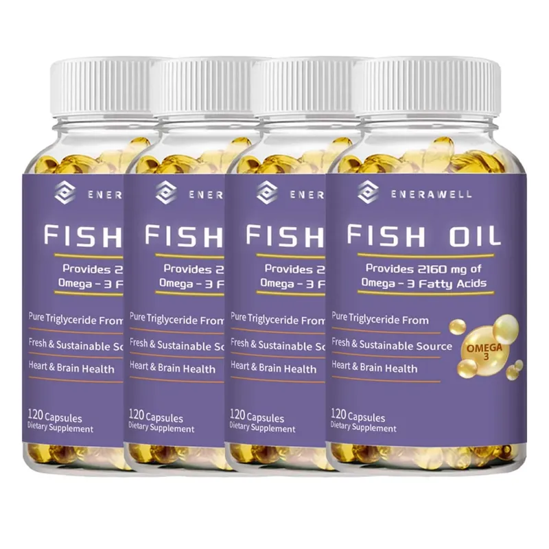 Omega 3 Fish Oil Capsules Support Brain & Nervous System Health Cardiovascular & Skin Health Antioxidant & Anti-Inflammation