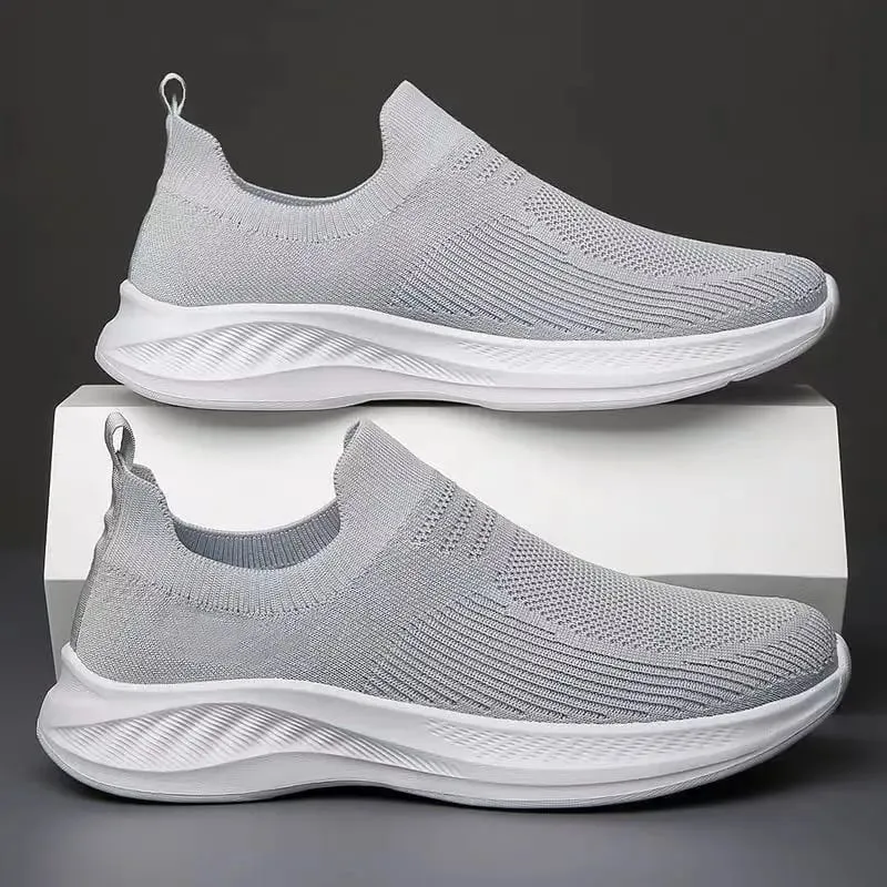 Summer Casual Men's One-Pedal Sneakers Soft-Soled Non-Slip Breathable Mesh Driving Comfortable Shoes