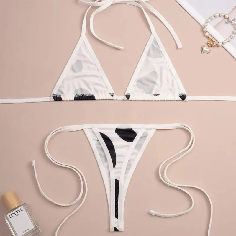 Sexy Underwear European and American Sexy Women's Lingerie Set - Pajama Set (2-piece) Micro Bikini Plus Size Lingerie