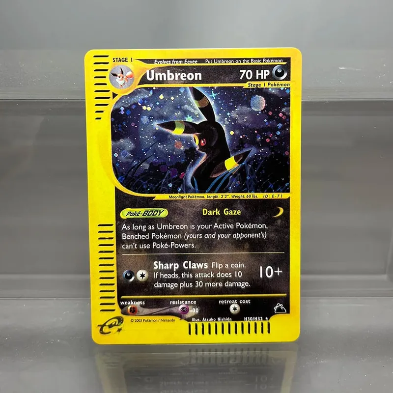 PKM-Karten Steelix Alakazam Scizor Einzelfolienkarten Raichu Slowking Game Collection-Karten PTCG-Ersatzkarten Aquapolis-Serie