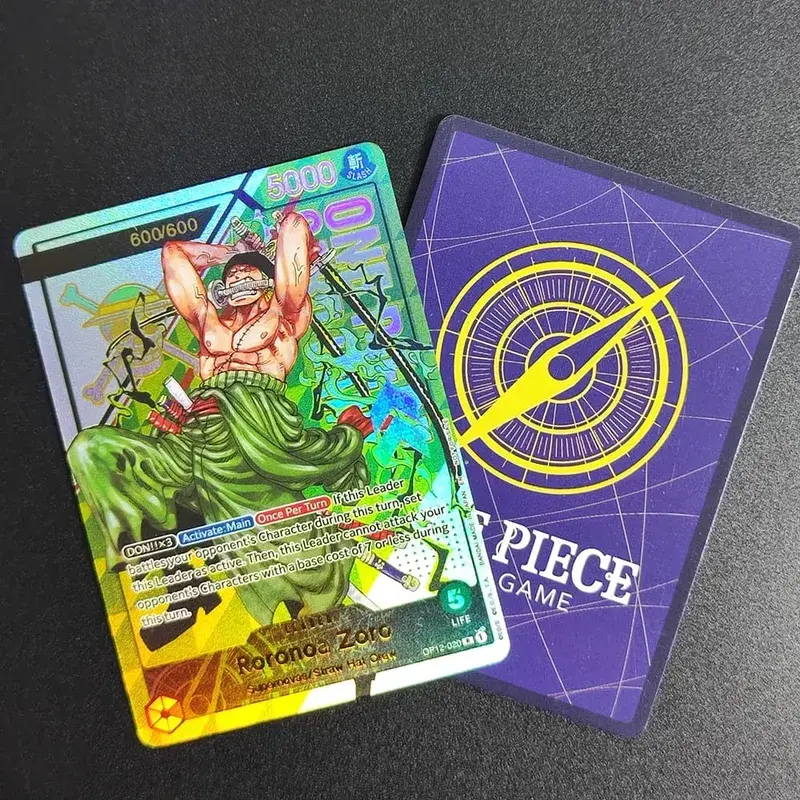 DIY One Piece Card Game Treasure Cup Roronoa Zoro OP12-020 Serialized 1/600 600/600 Collection English Anime Cards