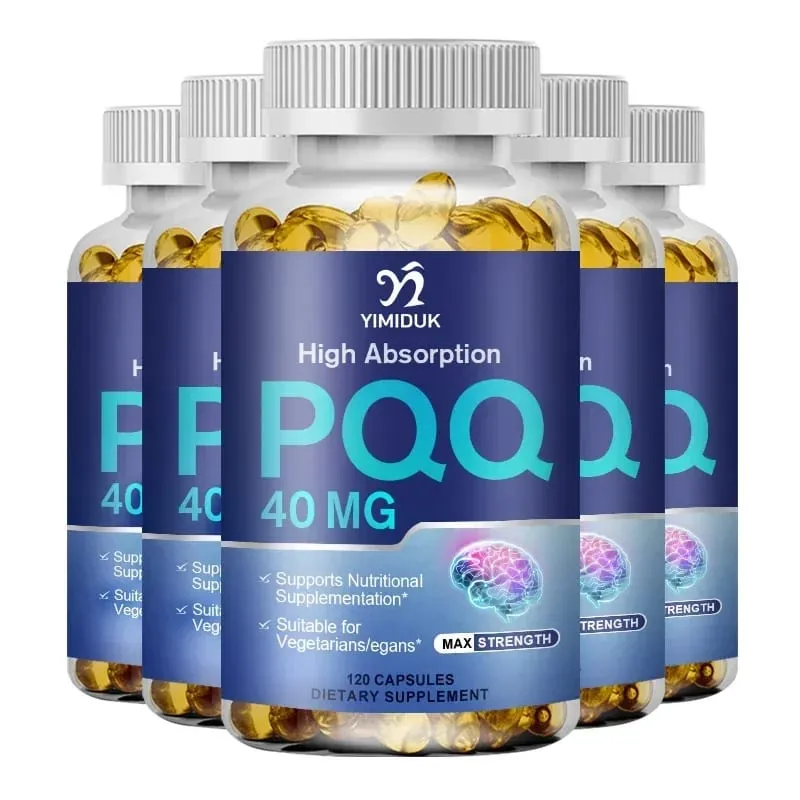 PQQ Capsules Supplement 40 mg - Mitochondrial Biogenesis & Metabolism - Supports Brain Heart Health & Cognitive Function