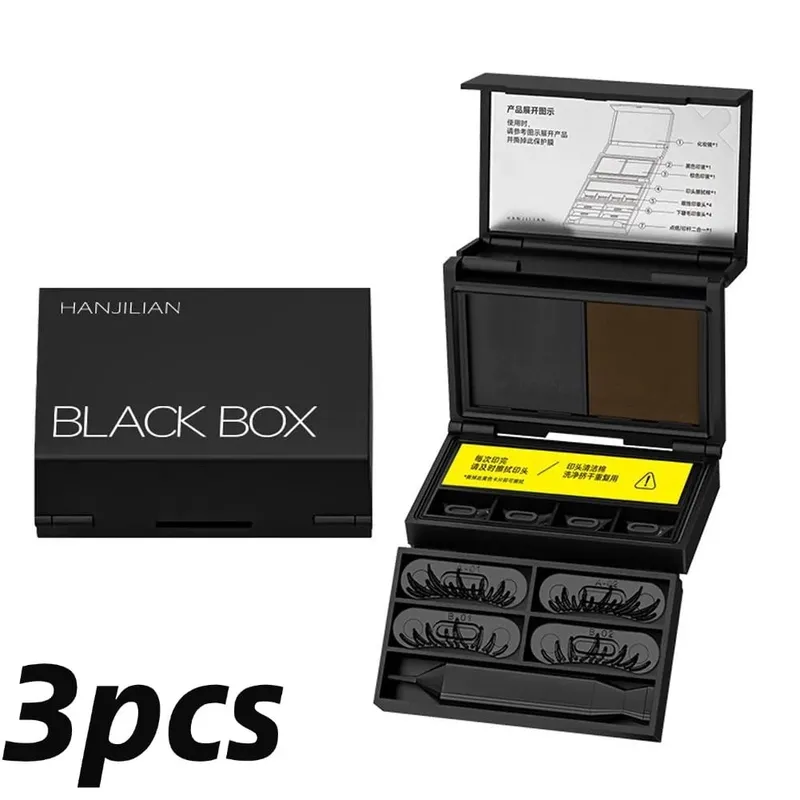 3 σε 1 Lower Eyelash Stamp Eyeliner & Mole 3s Fast Application Φυσικό φορητό σετ μακιγιάζ ματιών που δεν γλιστράει