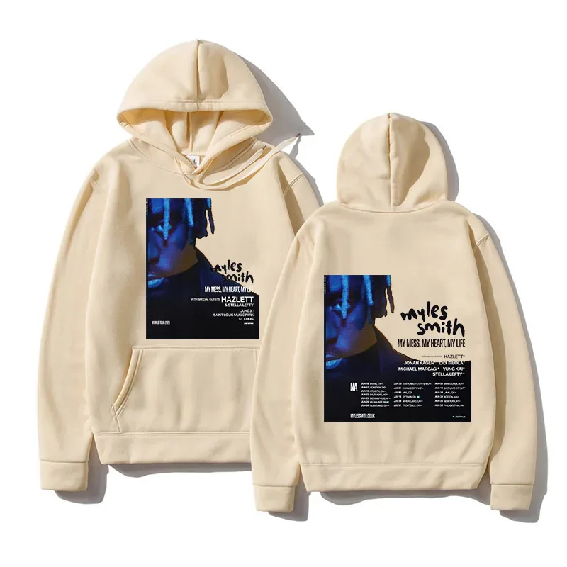 Myles Smith My Mess Man Tour 2026 Hoodies Men Women Clothing Fashion Long Sleeve Sweatshirts Casual Oversized Hip Hop Pullovers