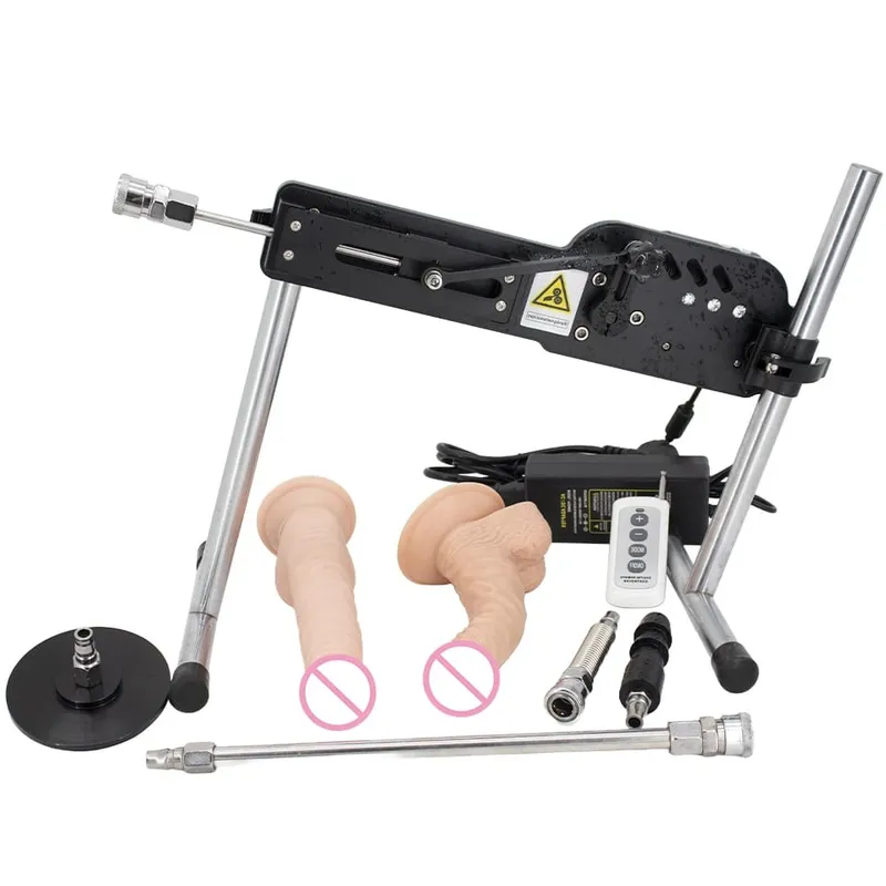 App-Controlled Mute High-Power 70W Dildo Sex Machine with Vac-u-Lock Dildo Attachments And Pumping Gun Adult Toy