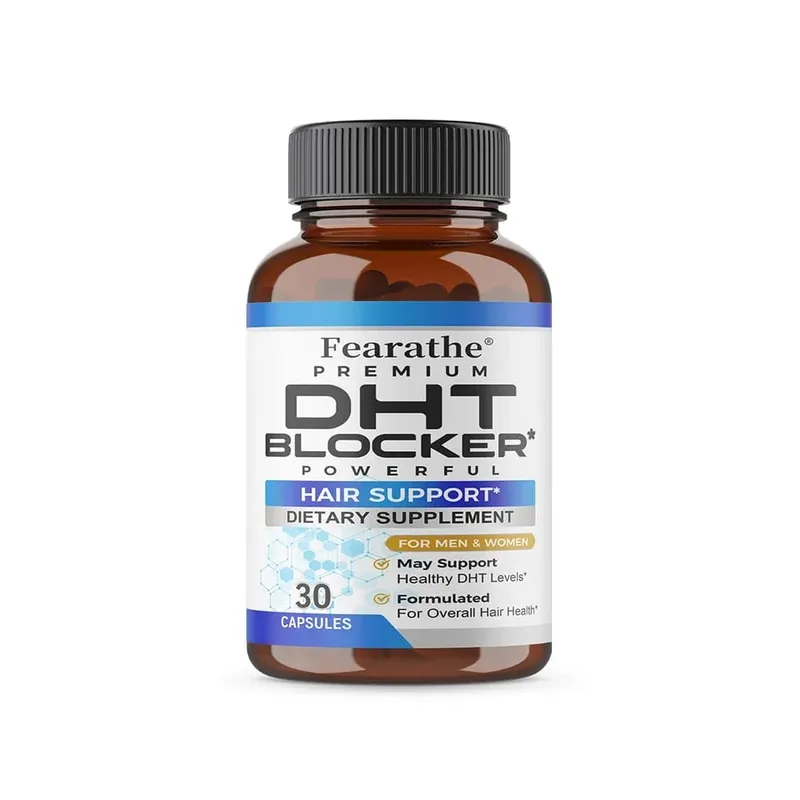 DHT Blocker Powerful Saw Palmetto and Biotin Hair Growth Supplement Promotes Hair Growth Strengthens Hair and Scalp