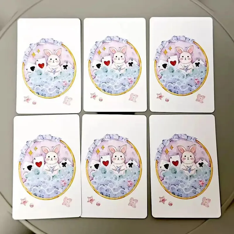 Dream Lenormand Oracle Cards 43 PCS Cute Kawaii Watercolor Animal Tarot Deck Divination Fortune Telling English Board Game