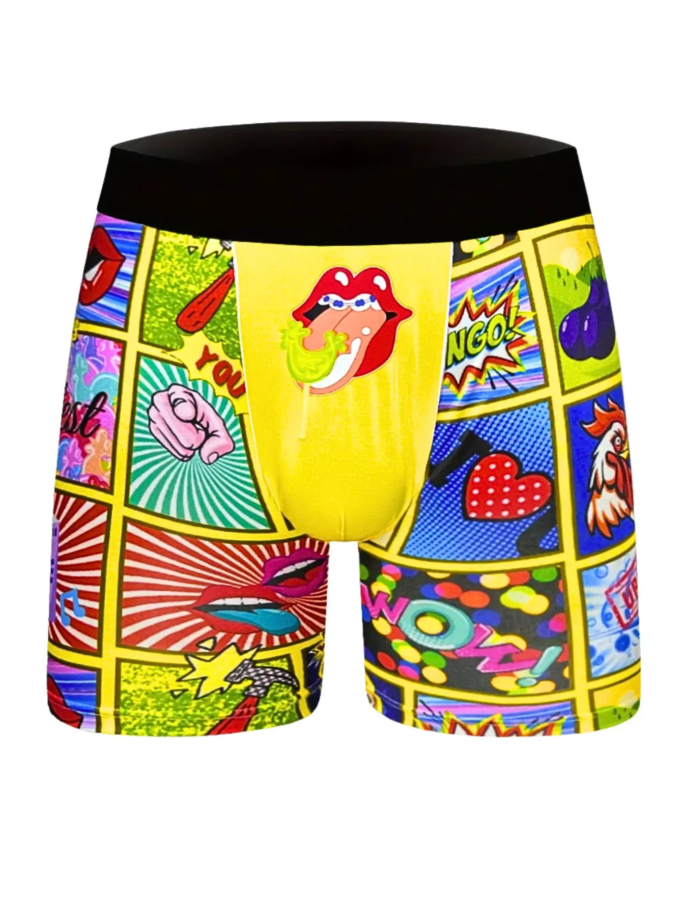Män Underkläder Fritidssport Boxershorts Män Print Långa Boxers Tonåringar Föräldrar Sexiga Roliga Underkläder Fashionabla tryckta shorts