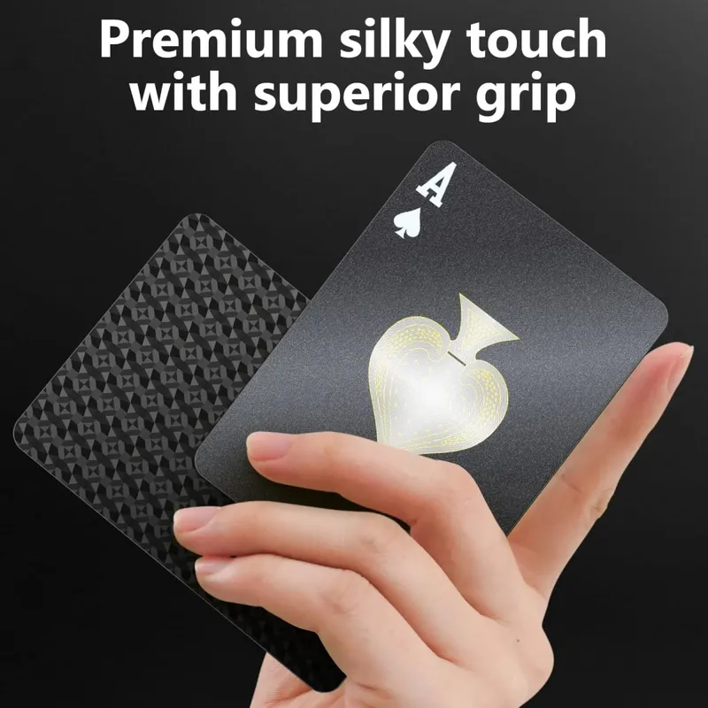 Luxury Color Playing Cards: Waterproof PVC Poker Suit Unique Designer Deck for Magic Tricks Board Game Gift for Adults