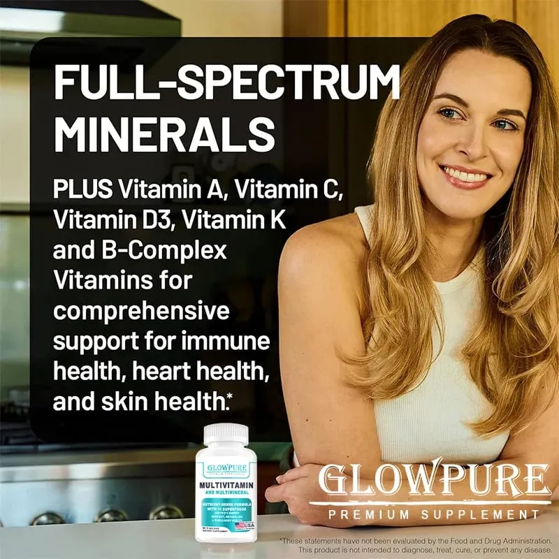 Multivitamínico orgânico para mulheres - alimento integral com vitamina C do complexo B D3 e K2 para imunidade, estresse, cabelo, pele e unhas