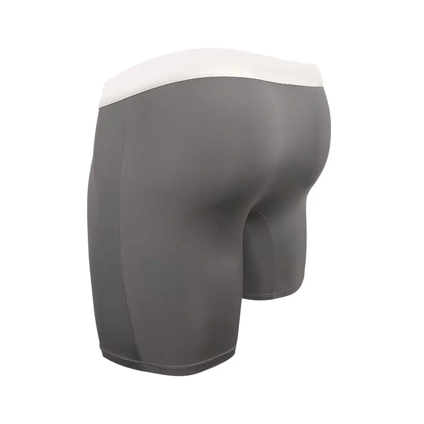 Men Ice Silk Boxer Briefs Deep U Convex Pouch Breathable Cool Quick Dry Sports Running Underwear Anti Chafe Seamless Underpants