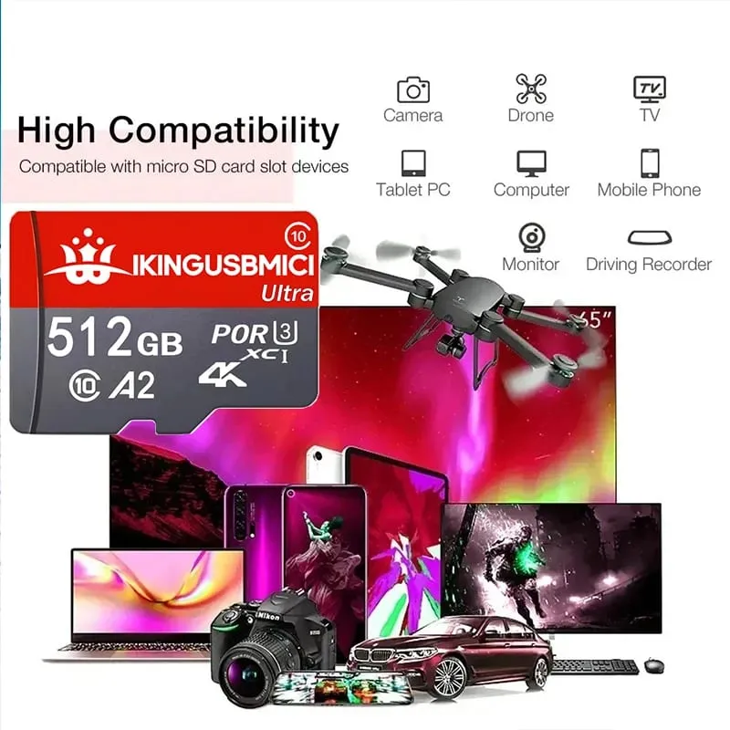 32GB 64GB 128GB 256GB Micro TF SD Card TF Cards SD Cards Memory Card A2 Fast Transfer for Nintendo Switch Digital Devices