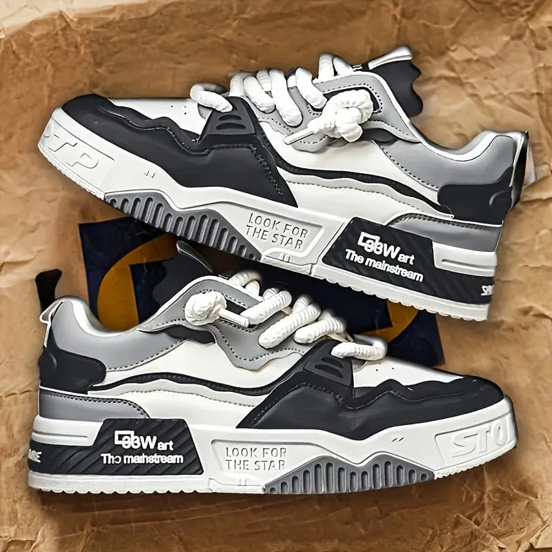 1 Pair of Men's Sports and Casual Shoes Outdoor Versatile Flat Shoes Trendy Vacation Casual Shoes