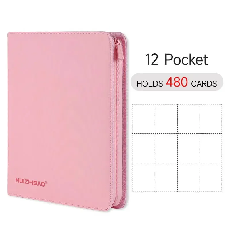 9/12 Pocket Zipper Card Binder Trading card album Durable Side Loading Card for mtg tcg for pokemon for yugioh for football