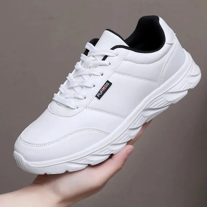 New Men's Sneakers Fashion Leather Men's Casual Shoes Outdoor Jogging Training Shoes High-Quality Comfortable Men's Shoes