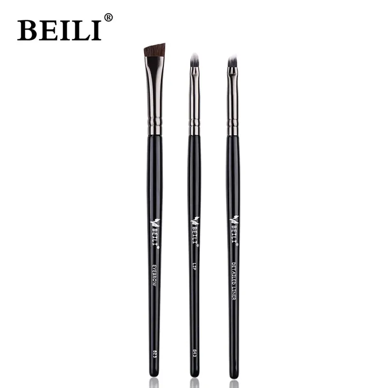 Natural Eye Makeup Brushes Set Eyeshadow Brush Eyebrow Contour Eyeliner Brush Women Eyes Cosmetic Blending Detail Make Up Tools