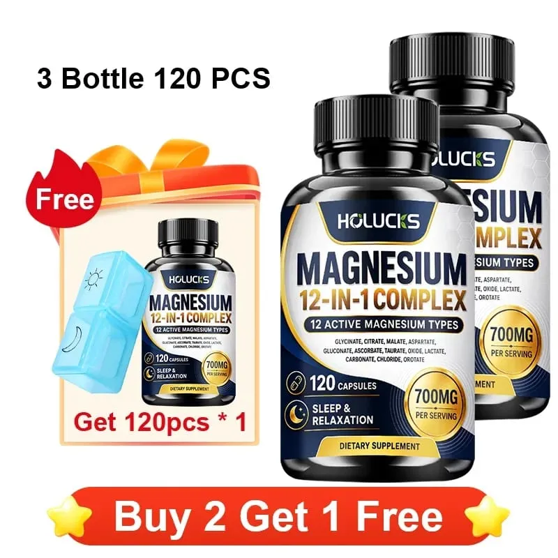 Advanced Magnesium Supplement with Citrate & Malate Magnesium Support Immune Heart Joint Teeth & Bone Health Gut Health