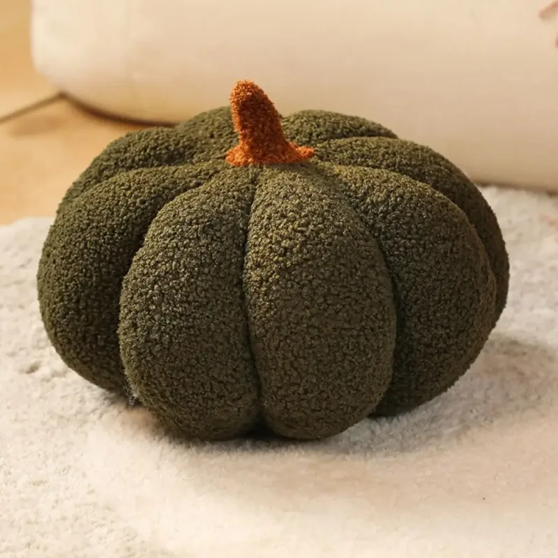 Home Decor Cotton Pumpkin Pillow Cute Soft Pumpkin Pillow Simulated Pumpkin Soft Back Cushion