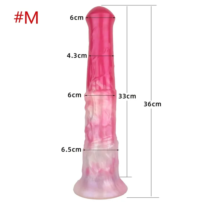 3 size S M L Colorful Large Long Silicone Fantasy Horse Dildo With Suction Cup Anal Dildo Penis Sex Toys for Women Men