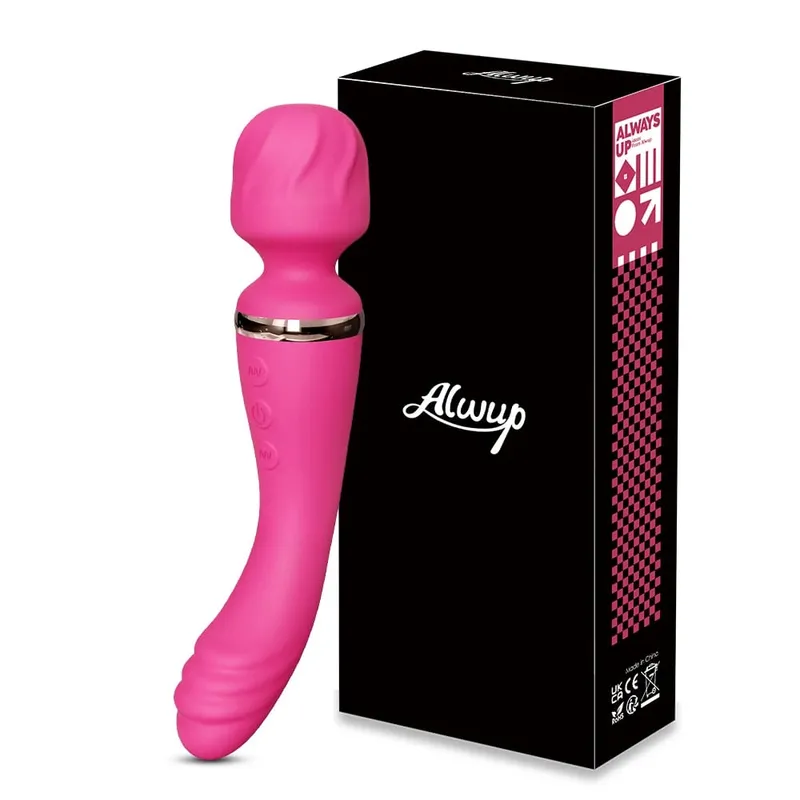2 in 1 AV Wand Vibrator for Women Clit G-Spot Vagina Stimulator Nipples Breast Massager Female Masturbator Sex Toy for Women