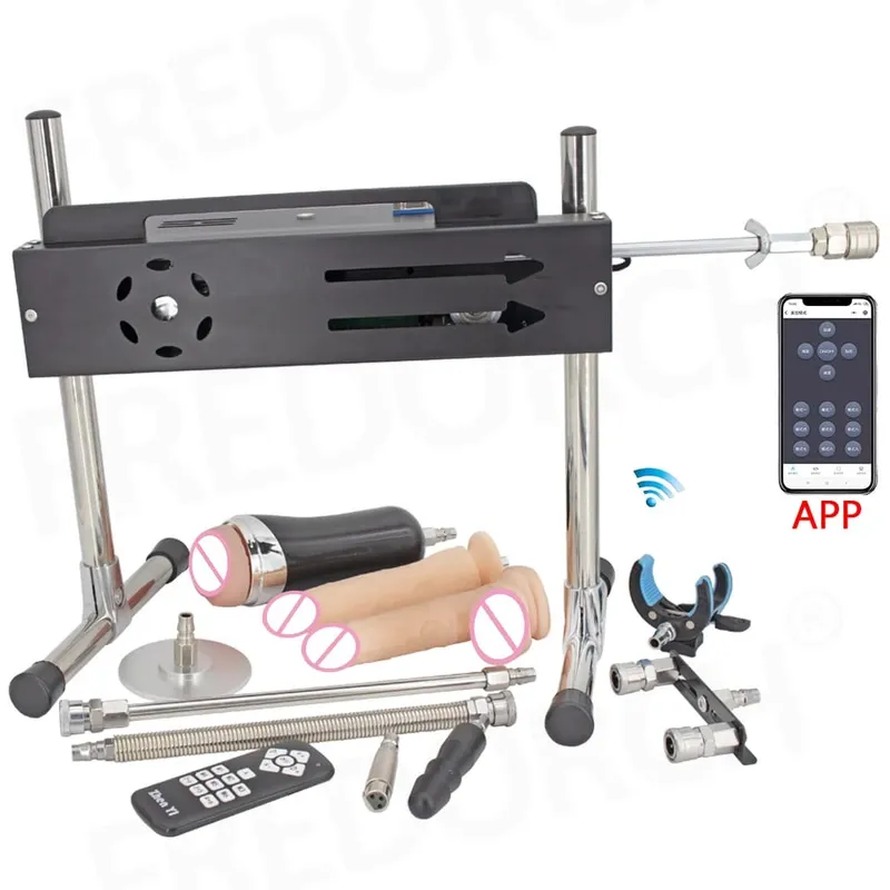 200W Super Powerful Sex Machine for Adult Masturbation Intelligent App Control Premium Love Machine with Dildo Adult Sex Toys