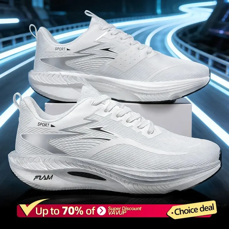 Men Sports Speciality Running Shoes Carbon Board Marathon Breathable Lightweight Women's Comfortable Athletic Nonskid Sneakers