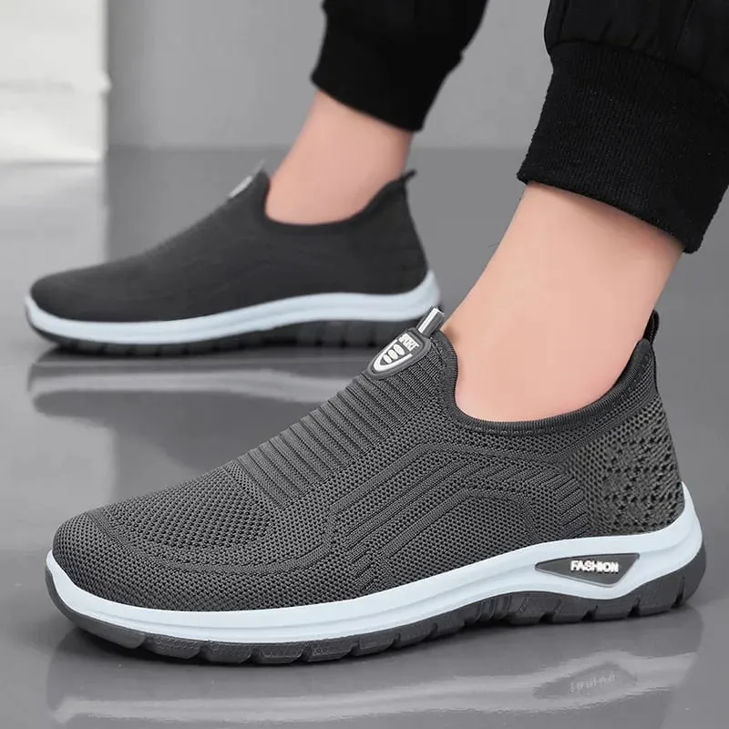 Męskie obuwie oddychające trampki męskie lekkie buty do chodzenia buty do biegania wsuwane mokasyny dla pary Zapatillas Hombre rozmiar 44