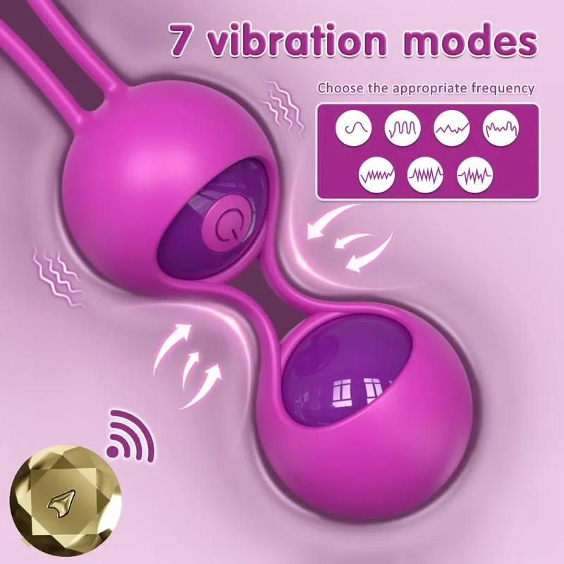 Remote Control G Spot Vibrator Kegel Balls for Women Vibrating egg Female Vaginal Massager Clitoral Nipple Stimulator Adult Toys