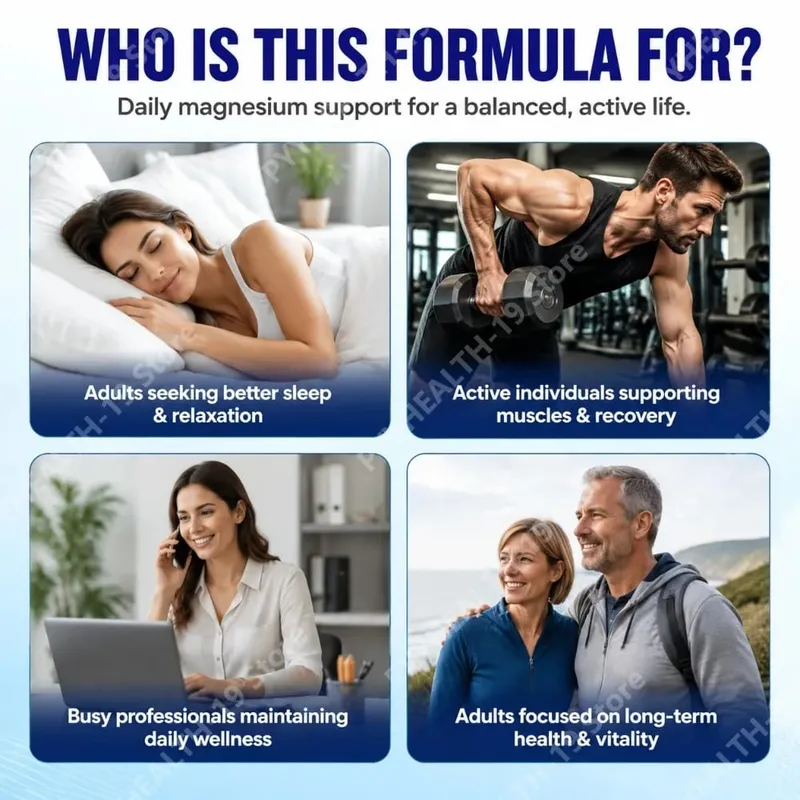 Magnesium Complex Capsules 8 Forms 1000mg Oxide Glycinate Malate For Sleep Bone Muscle & Wellness Support Adult 90 Count
