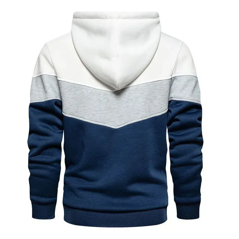 Spring Autumn Fashion splicing Men's Hoodies long sleeve Casual Hoodies Sweatshirts Sweatshirt men tops Pullover
