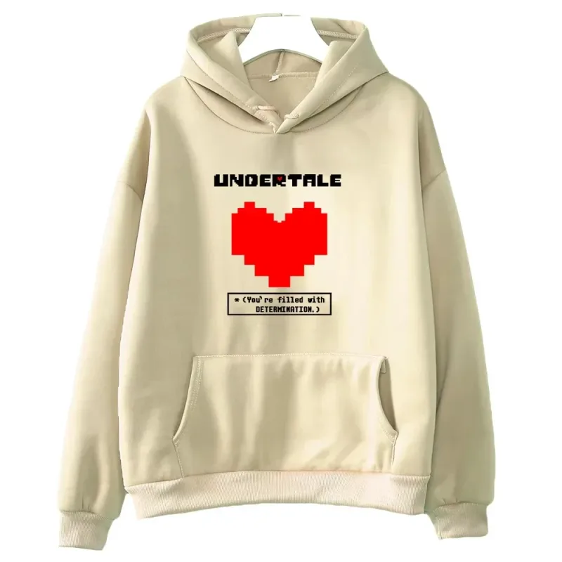 Undertale game: You are full of determination. Printed hoodies for men and women, casual sportswear, autumn and winter hoodies