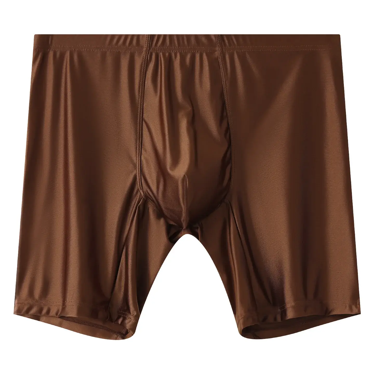 Sous-vêtements pour hommes Boxers homme solide mince glace soie jambe étendue Boxer Shorts Ropa taille moyenne culotte de sport hommes caleçons M-XXL