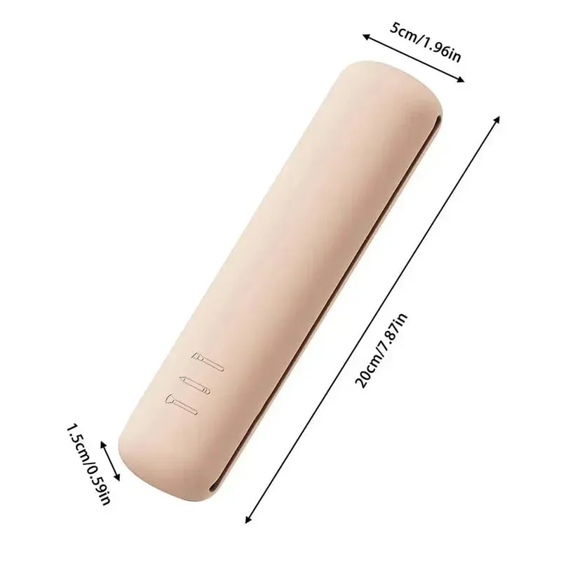 New Travel Makeup Brush Holder Silicone Cosmetic Brushes Bag Makeup Sponge Case Portable Waterproof Makeup Tools for Women Girls