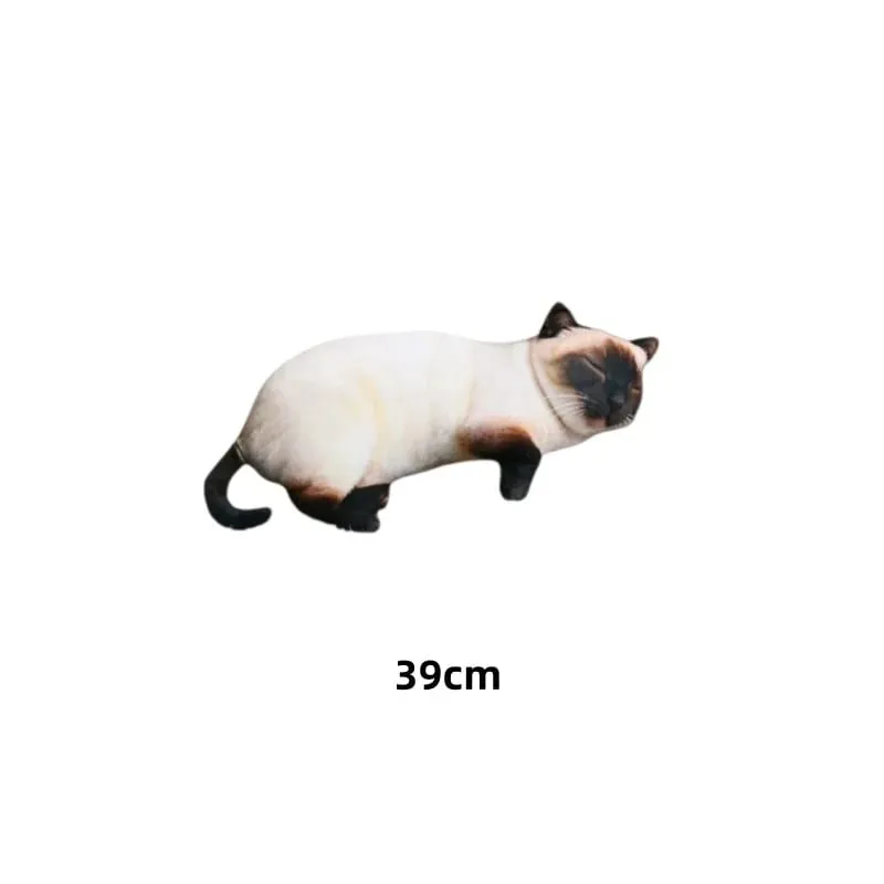 Simulated Animal Pillow Dog Cat Pig Cattle Plushies Toys Home Decor Toys Soft Sofa Cushion Throw Pillow Creative Birthday Gifts