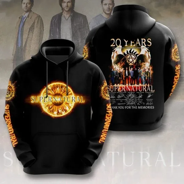 Supernatural TV Series 3D Print Hoodies Men's Women Casual Streetwear Hooded Sweatshirts Pullover Harajuku Y2k Coat Man Clothing — image 8