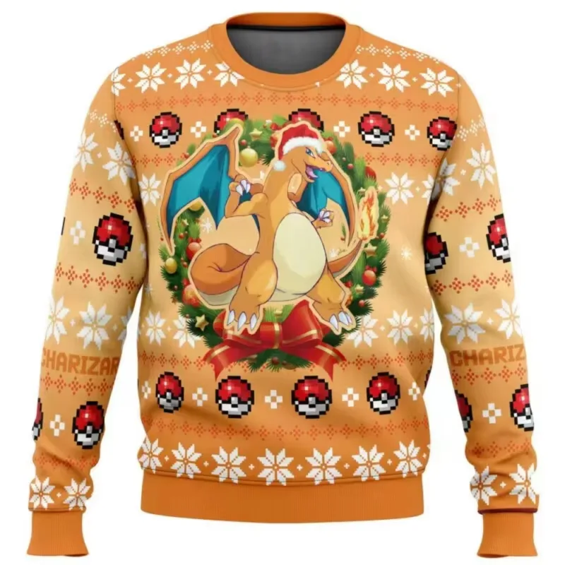 Sudadera con capucha de Pokémon Pikachu para hombre, ropa deportiva de dibujos animados de Anime, regalo de Navidad feo amarillo, moda para parejas, 2026