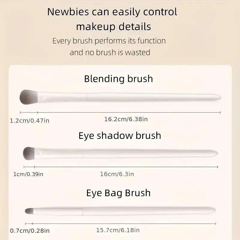 5-Piece Eye Makeup Brush Set Perfect Travel Companion and Gift for Friends Girlfriends and Wives