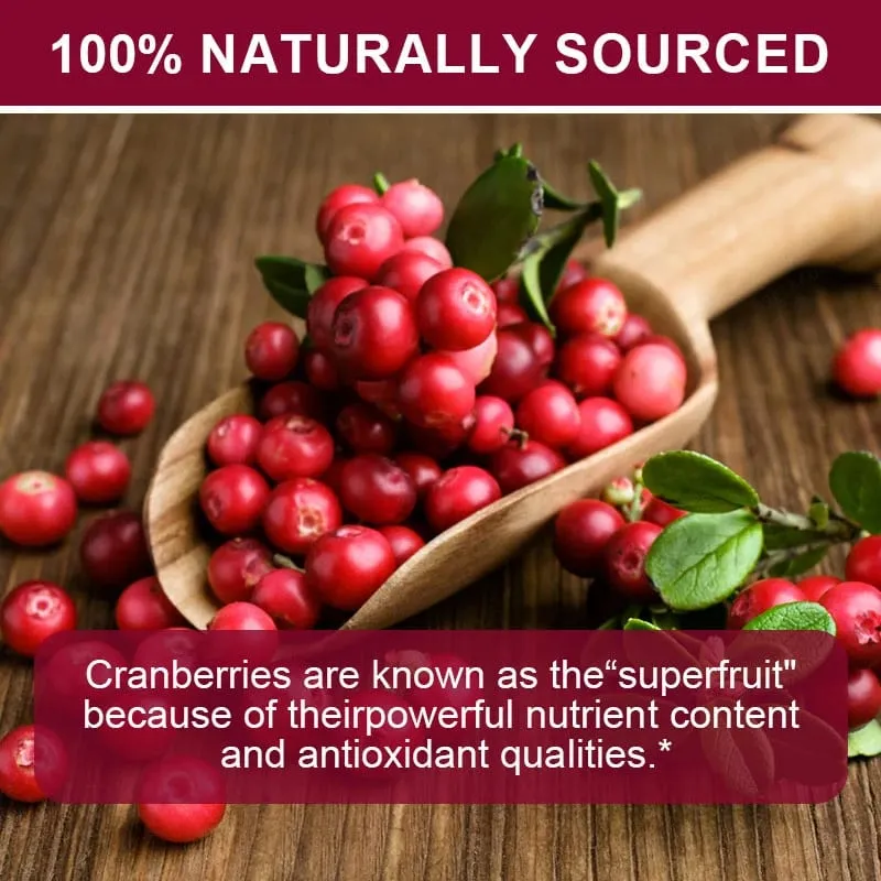 Cranberry Supplement with Vitamin C 25 000mg Immune & Antioxidant Support Women Urinary Tract Health Supplement Non-GMO