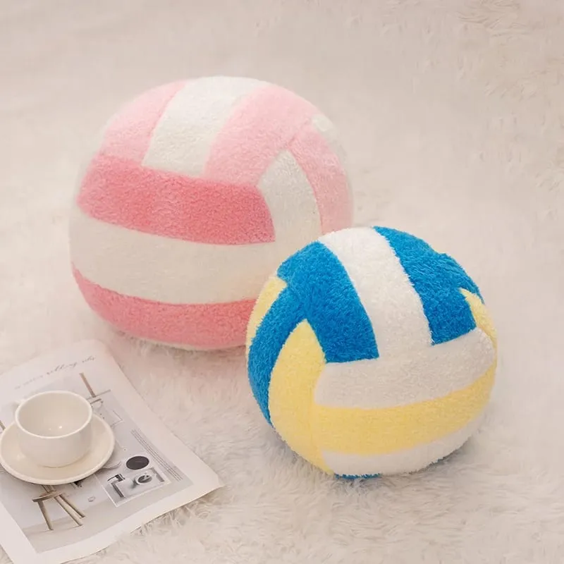 20/24cm Volleyball Sport Ball Plush Pillow Stuffed Interactive Indoor Home Game Prop Plushie Decor Gift