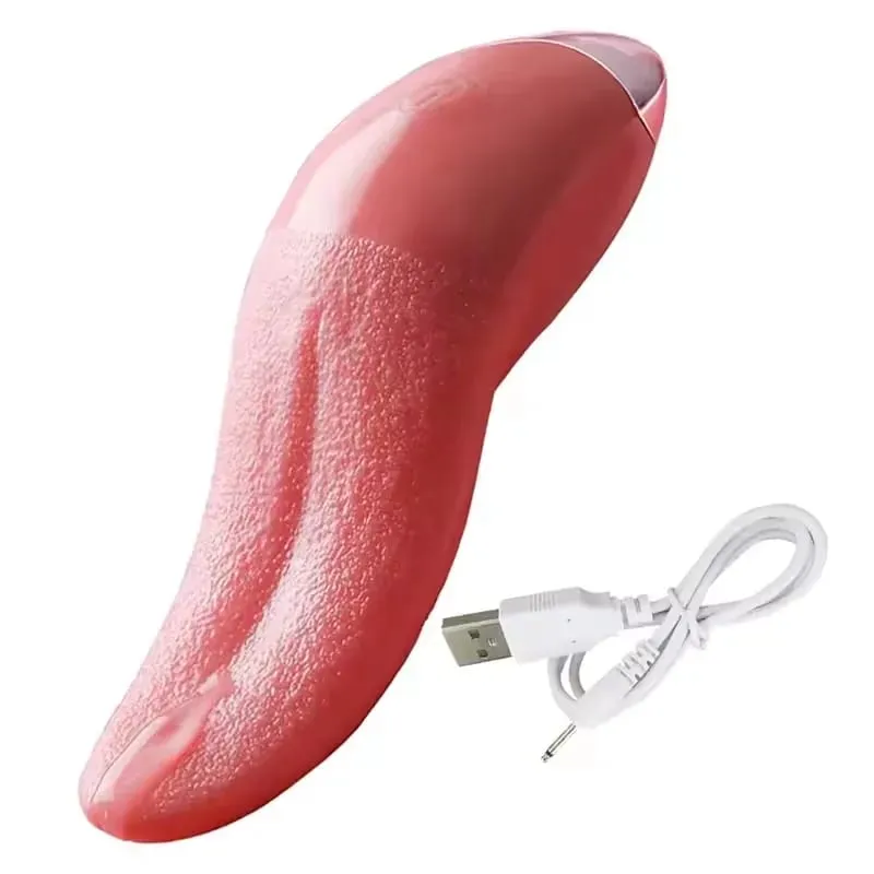 Tongue Licking Clitoral Vibrator for 18+ Women Adult Supplies Thrusting Vaginal Tapping G Spot Female Masturbator for Sex Toy